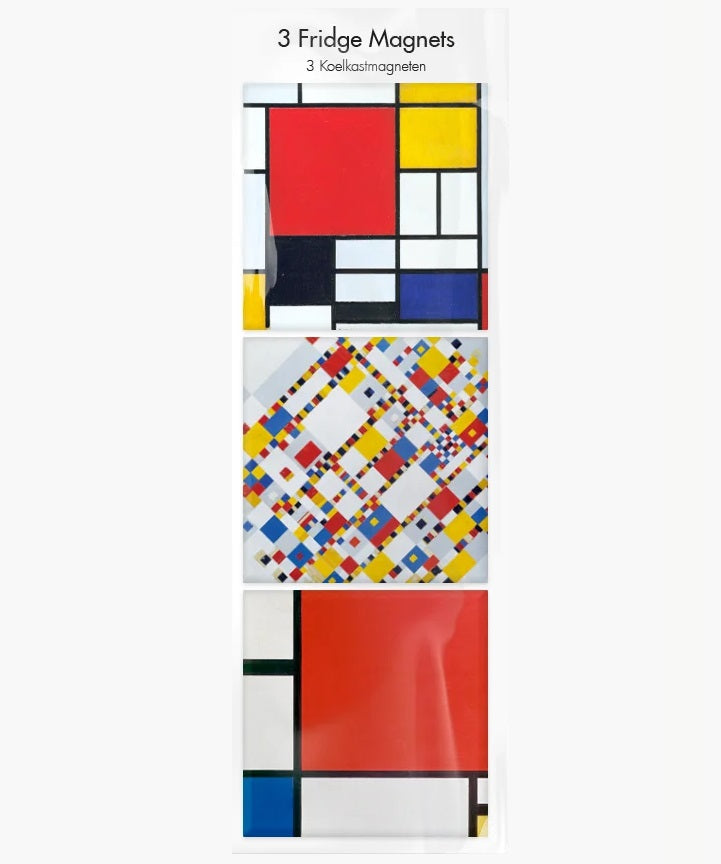 Mondriaan - magneet set van 3